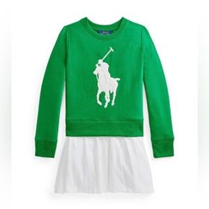 Polo Ralph Lauren Big Girls Big Pony
Fleece Sweatshirt Dress. Size 16